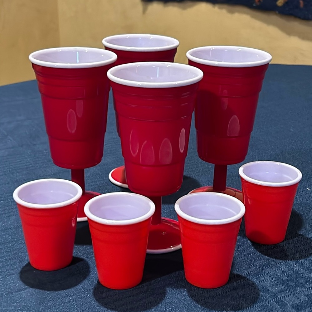 Red Solo Cups! Let's have a Party!! Set of 8 cups